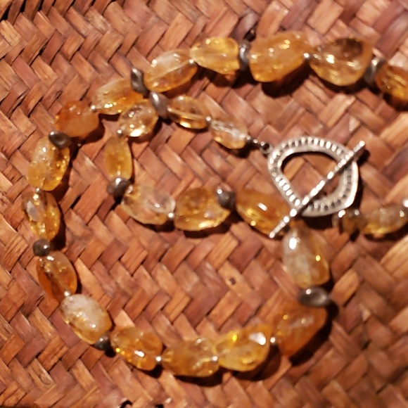 Silpada Citrine Nugget & Sterling Silver Necklace - Picture 3 of 3
